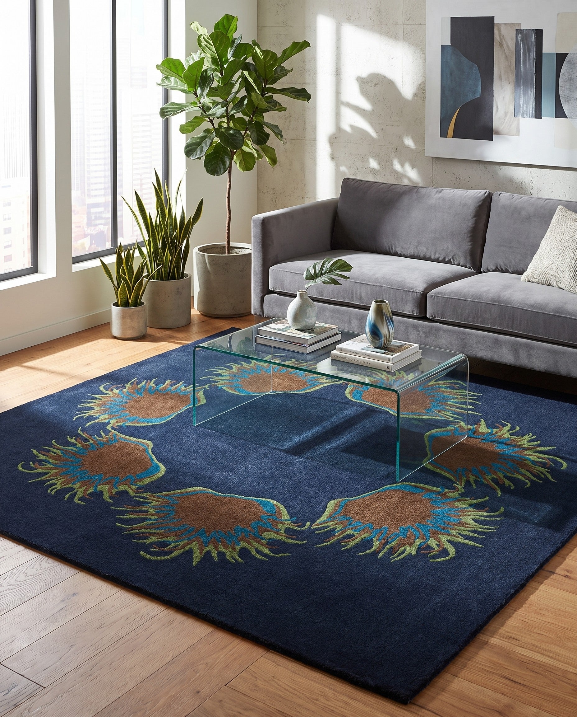 7' 6 x 7' 7 Luna Square Rug