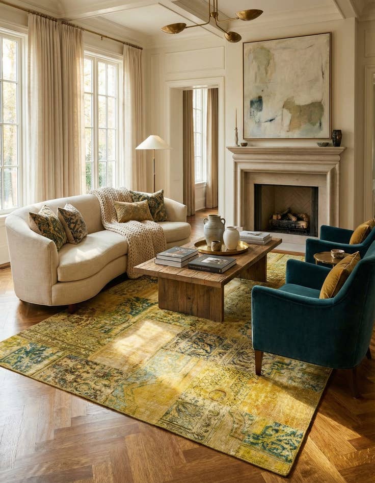 Detail image of  6' 10 x 10' 1  Hand Knotted Ultra Vintage Persian Wool Rug