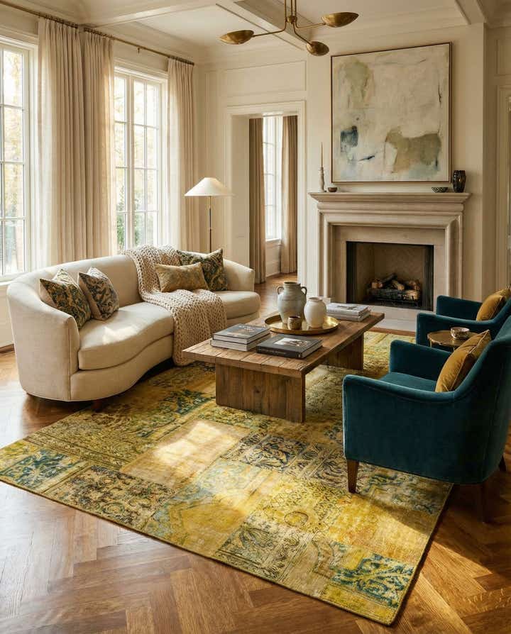 6' 10 x 10' 1 Hand Knotted Ultra Vintage Persian Wool Rug