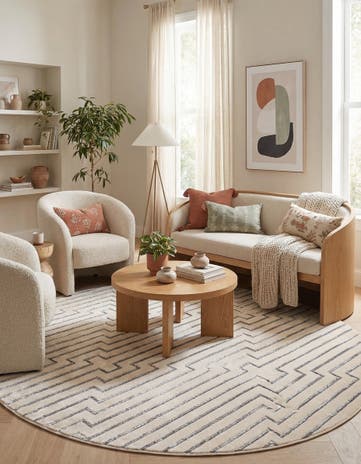 10' x 10' Vogue Geo Round Rug