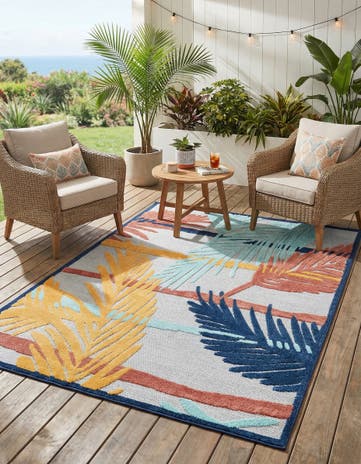 6' x 9' Easy-Clean Belize Indoor / Outdoor Rug