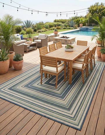 10' x 14' Easy-Clean Baja Indoor / Outdoor Rug