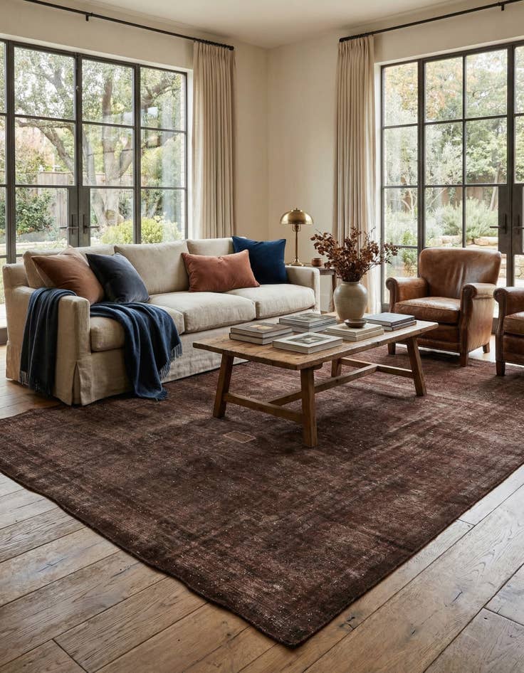 Detail image of 9' 7 x 13' 3  Hand Knotted Ultra Vintage Persian Wool Rug