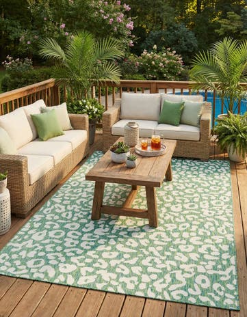 7' 10 x 11' Easy-Clean Safari Indoor / Outdoor Rug