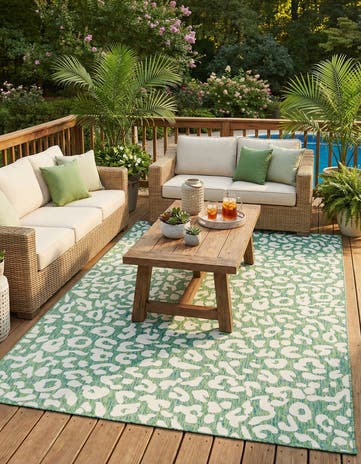 7' 10 x 11' Easy-Clean Safari Indoor / Outdoor Rug