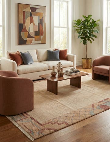 8' 3 x 11' 5 Hand Knotted Tibet Wool Rug
