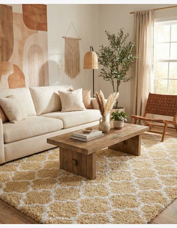 Yellow Marrakesh Shag Rug