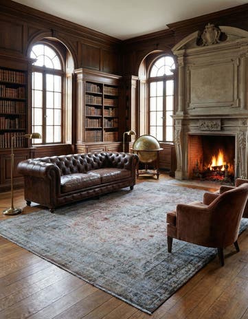 9' 10 x 13' Vintage Royal Wool Rug