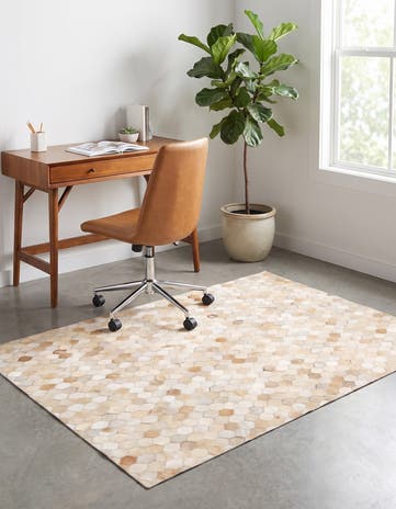 4' x 5' 11 Cowhide Stocks Rug