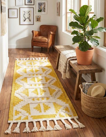 2' 2 x 6' 1 Hand Woven Arizona Wool Runner Rug
