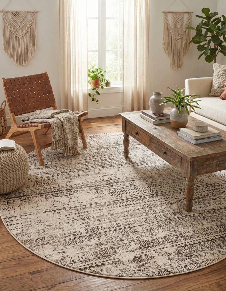 Detail image of 7' 10 x 7' 10 Hermitage Round Rug