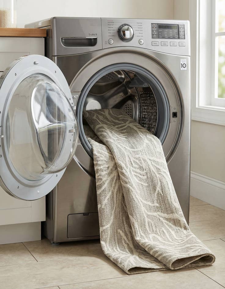 Detail image of  2' 7 x 12'  Washable Coastal Indoor / Outdoor Runner Rug