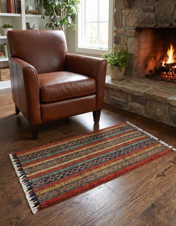 1' 7 x 3' 3 Hand Knotted Ziegler Rug