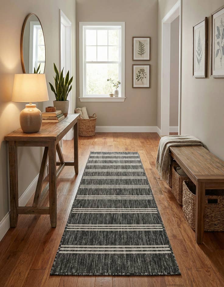 Detail image of 2' x 6'  Washable Jill Zarin Anguilla Indoor / Outdoor Runner Rug