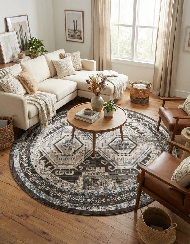 Detail image of  7' 10 x 7' 10 Charlotte Round Rug