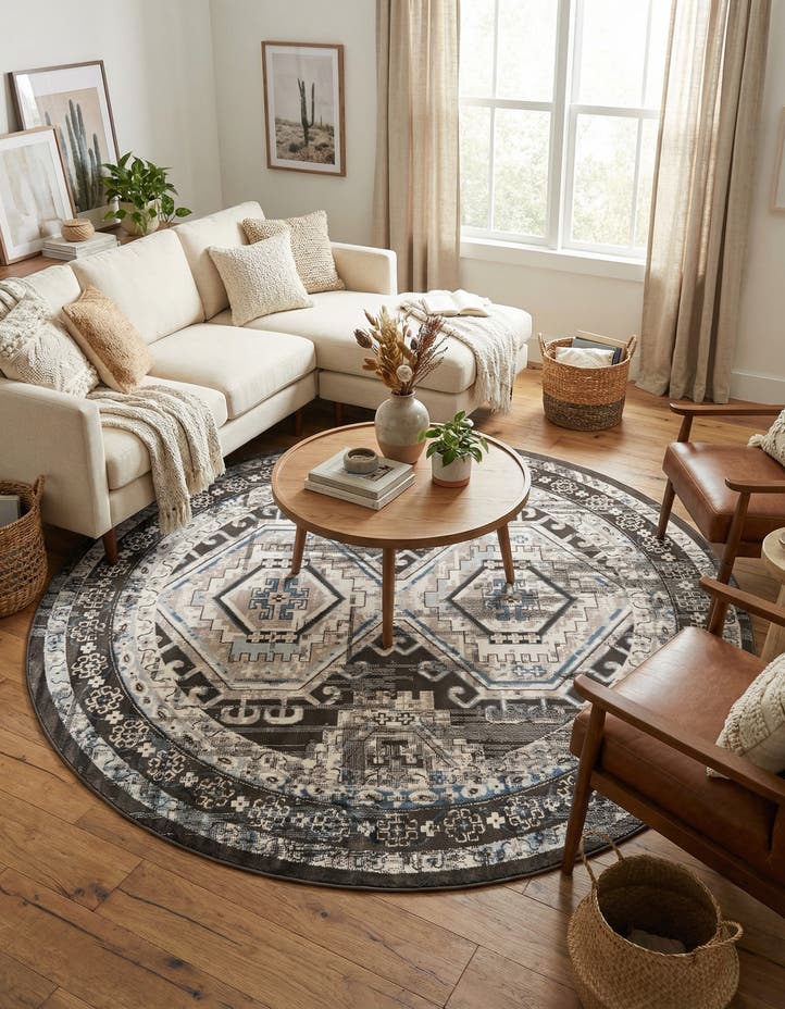 7' 10 x 7' 10 Charlotte Round Rug