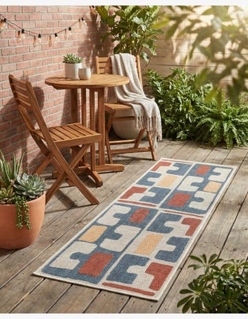 2' x 6' 1 Easy-Clean Baja Indoor / Outdoor Runner Rug