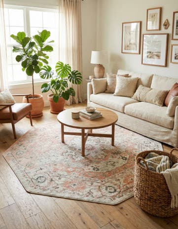 7' 10 x 7' 10 Madeline Vintage Octagon Rug