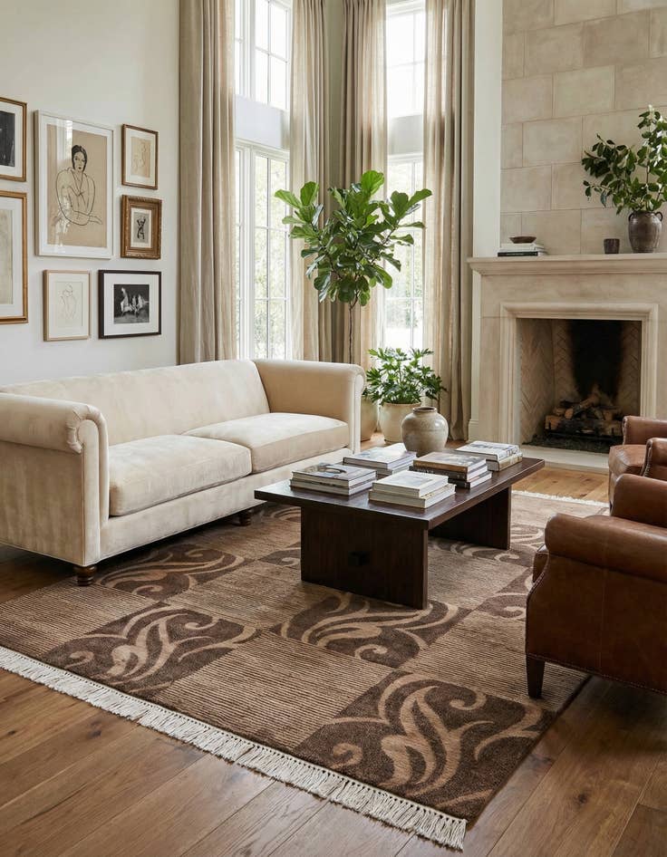 Detail image of 5' 9 x 7' 10  Hand Knotted Darya Wool Rug