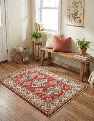2' 9 x 3' 10 Hand Knotted Kazak Rug