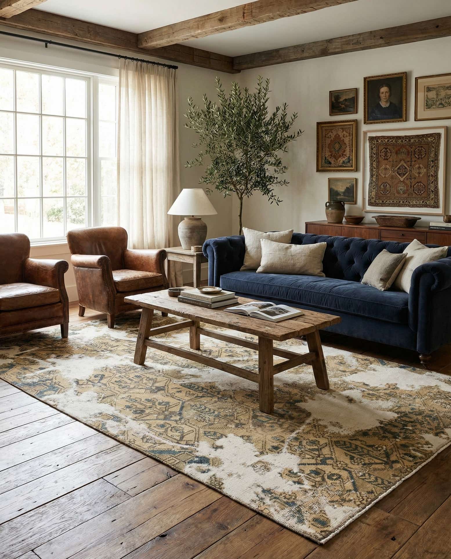 5' x 8' 2 Hand Knotted Ultra Vintage Persian Wool Rug