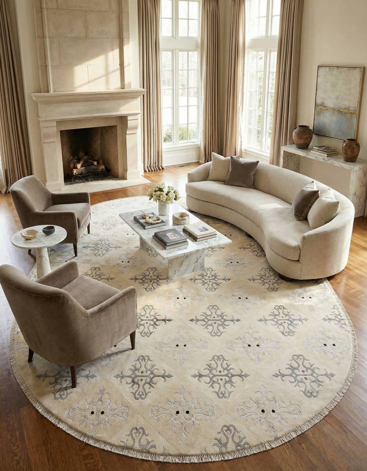 Detail image of 9' 9 x 13' 1  Hand Knotted Darya Rug