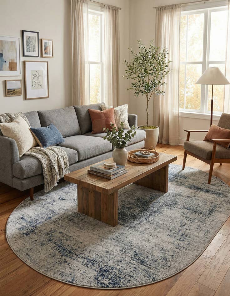 Detail image of 7' 10 x 10' Finsbury Oval Rug