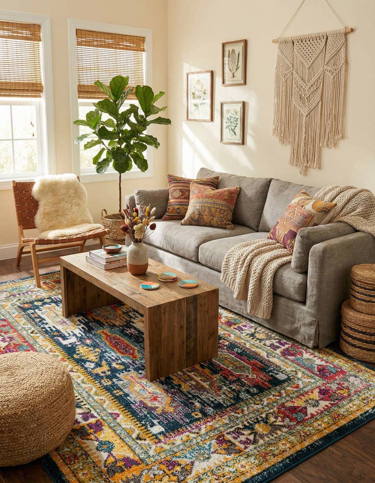 Detail image of 5' 3 x 8' Carrington Rug