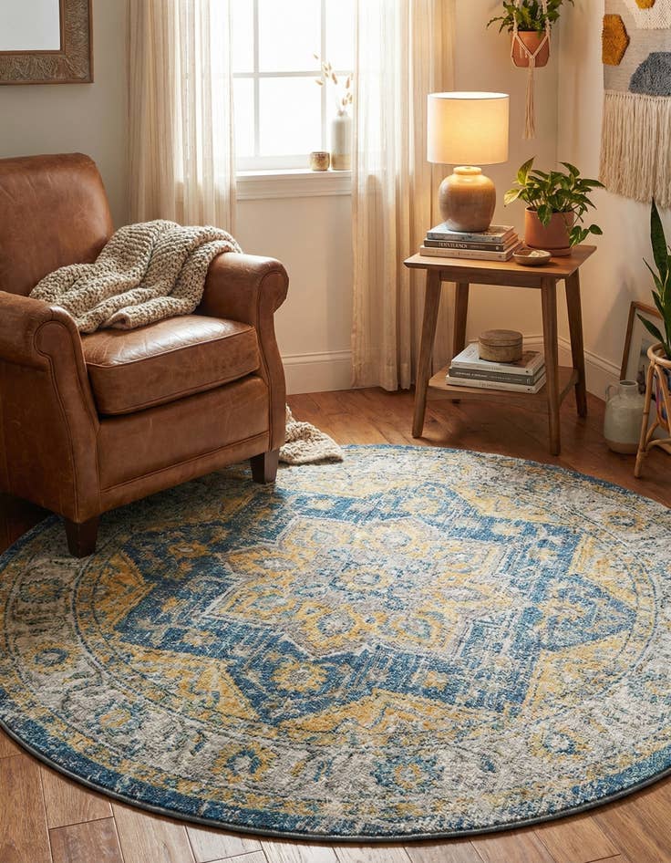 Detail image of  3' x 3' Madeline Vintage Round Rug