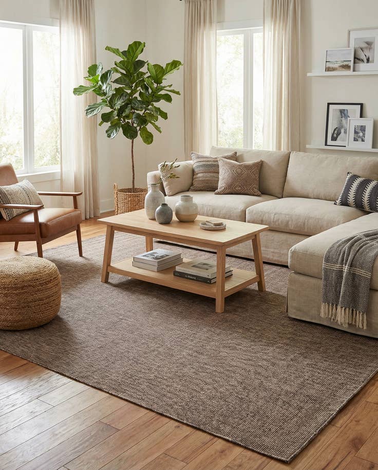 Detail image of 10' x 13' 1 Easy-Clean Solid Indoor / Outdoor Rug