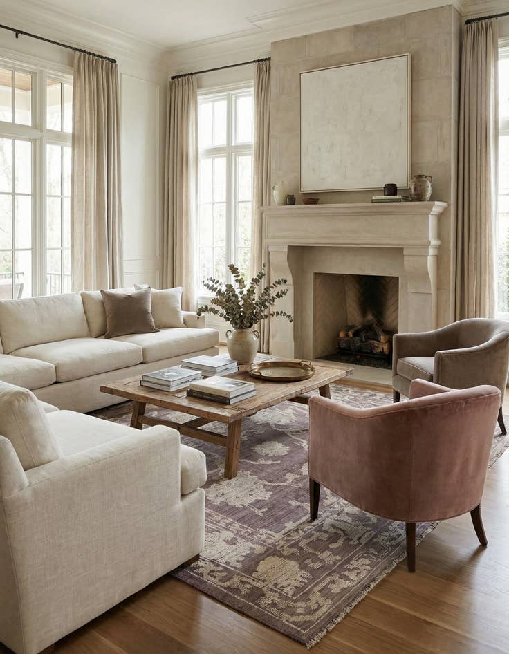 Detail image of  9' 1 x 12' 4  Hand Knotted Oushak Wool Rug