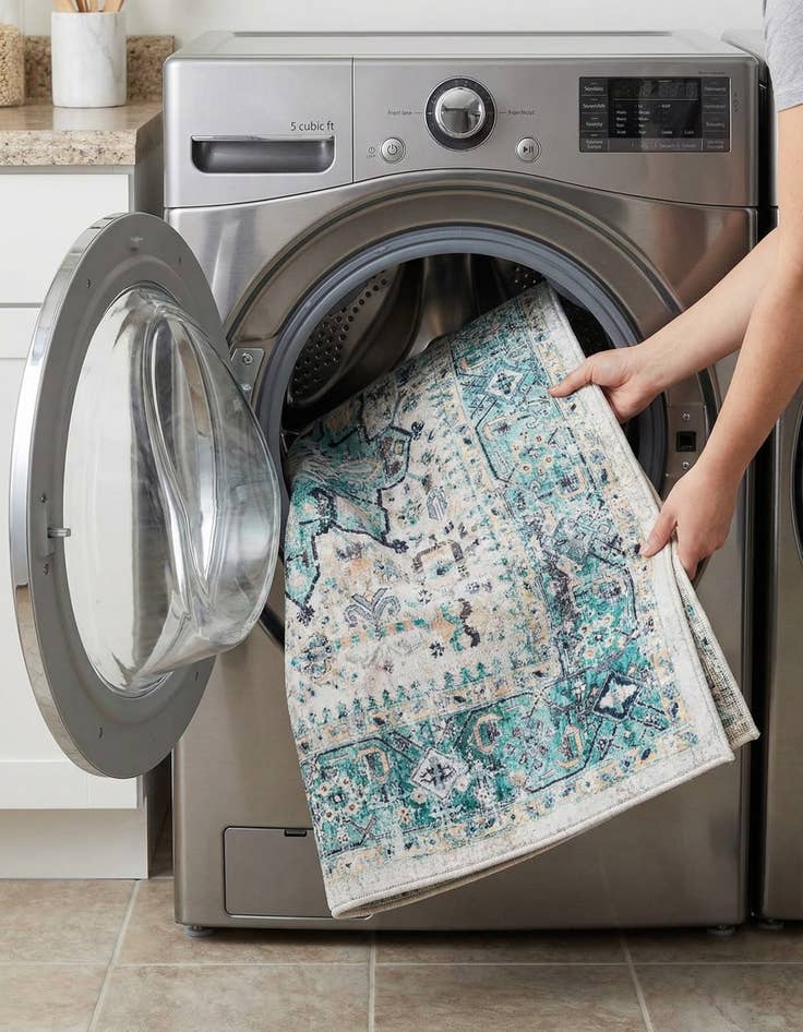 Detail image of 2' x 3'  Washable Yara Rug