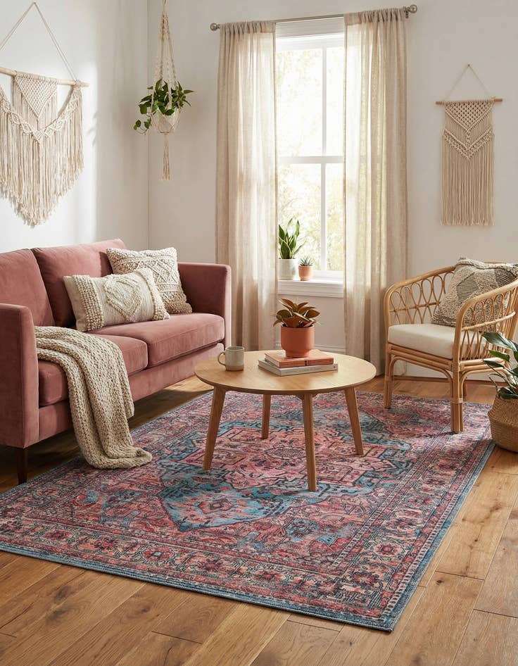 Detail image of 4' x 6'  Washable Maahru Rug