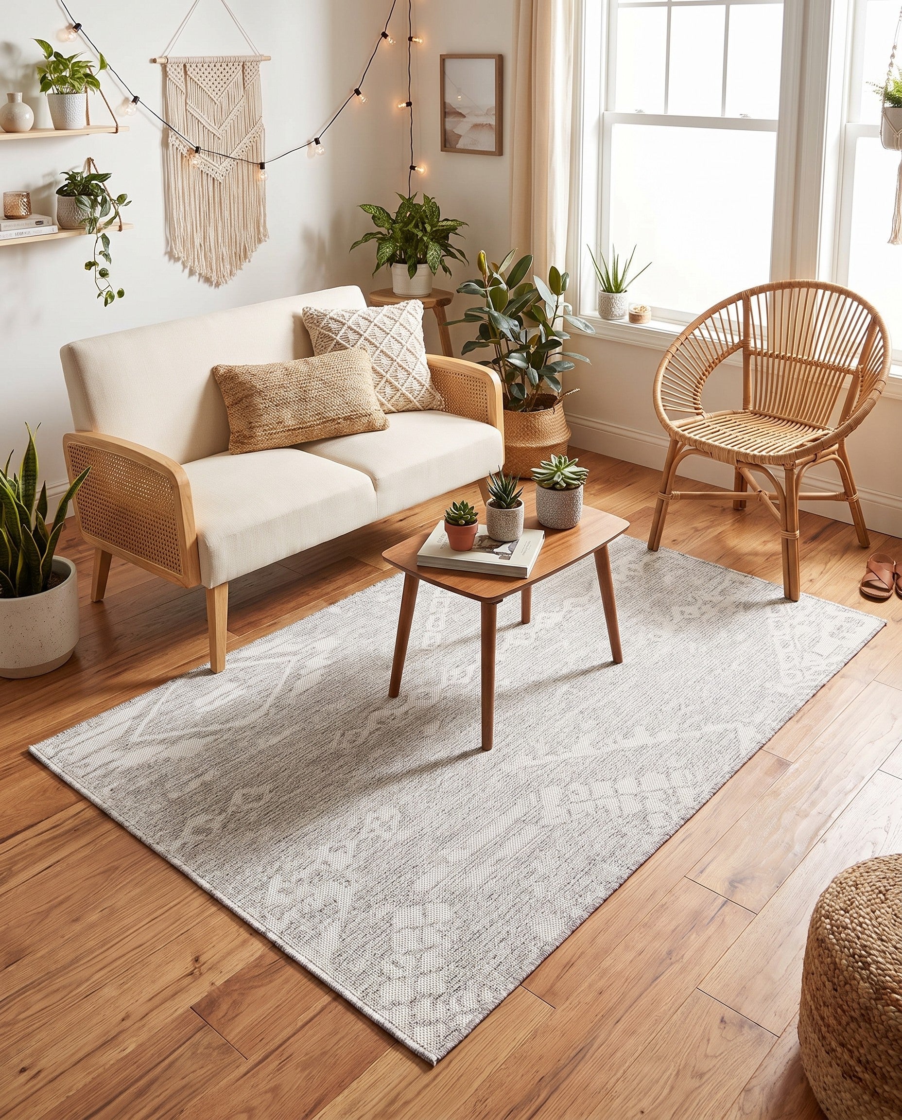 4' x 6' Easy-Clean Bohemian Indoor / Outdoor Rug