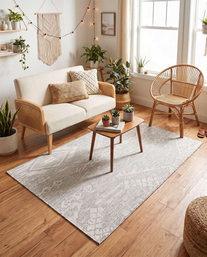 4' x 6' Easy-Clean Bohemian Indoor / Outdoor Rug
