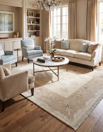 5' 5 x 8' Hand Knotted Darya Wool Rug