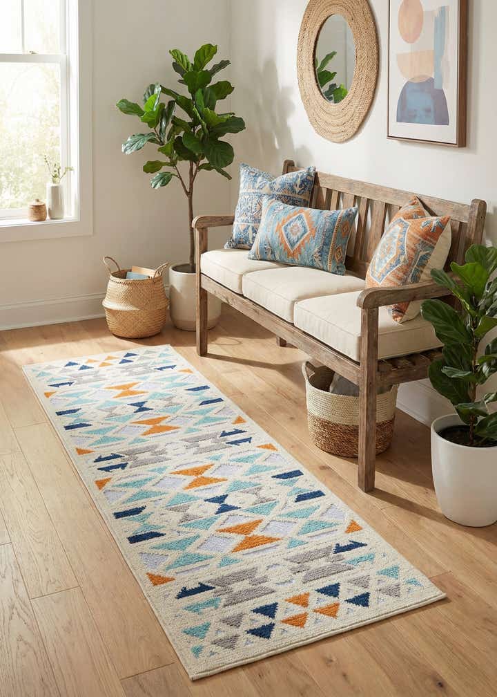 2' x 6' Easy-Clean Aruba Indoor / Outdoor Runner Rug