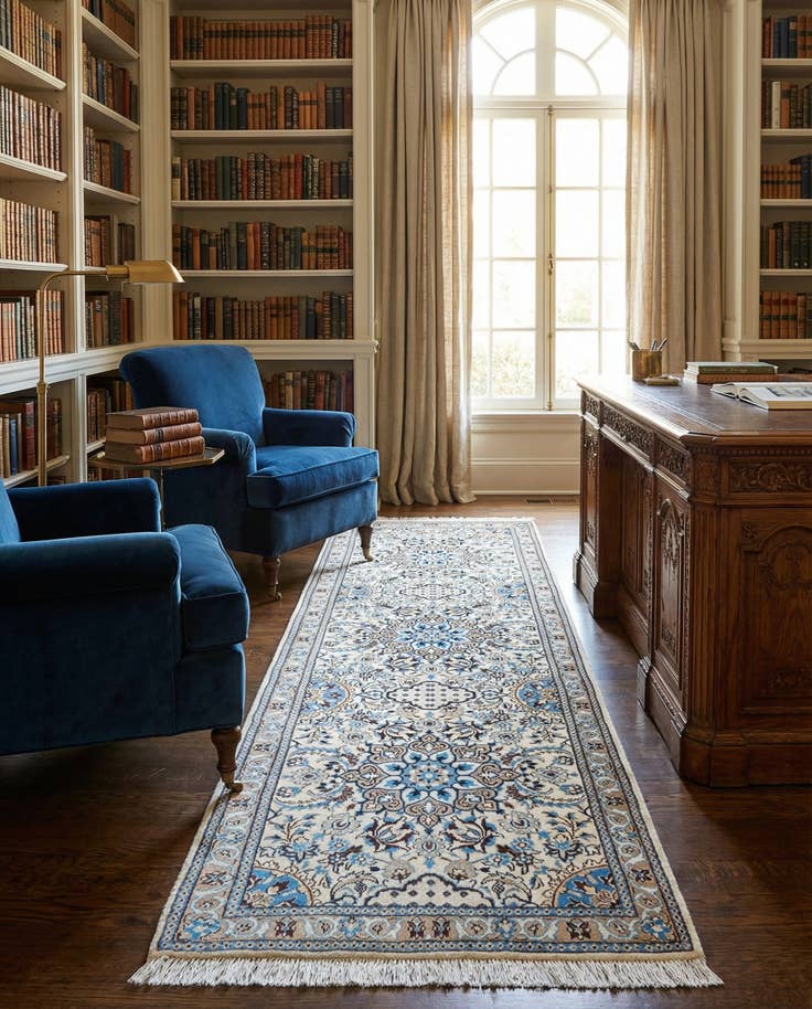 Detail image of 2' 11 x 9' 11 Nain Runner Rug