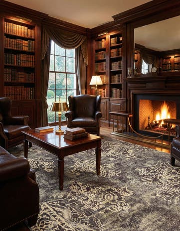9' 6 x 12' 4 Vintage Royal Wool Rug