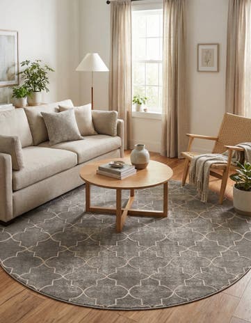 Jill Zarin 5' 3 x 5' 3 Uptown Lincoln Center Round Rug