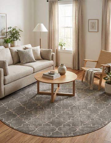 Jill Zarin 5' 3 x 5' 3 Uptown Lincoln Center Round Rug
