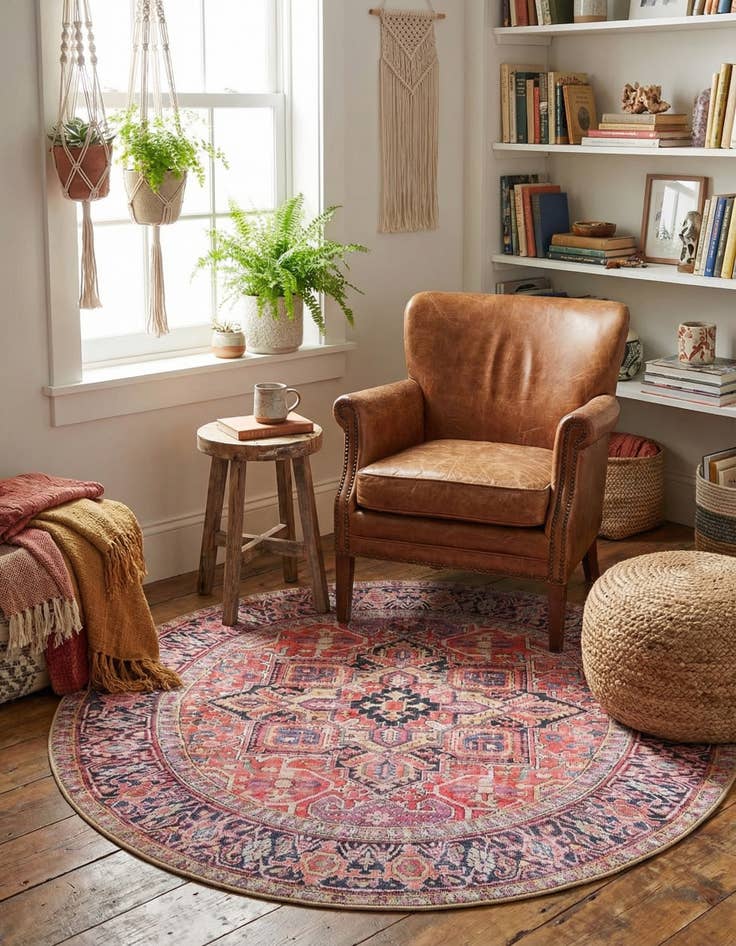 Detail image of  3' 6 x 3' 6 Timeless Round Rug