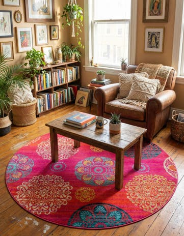7' x 7' Azalea Round Rug