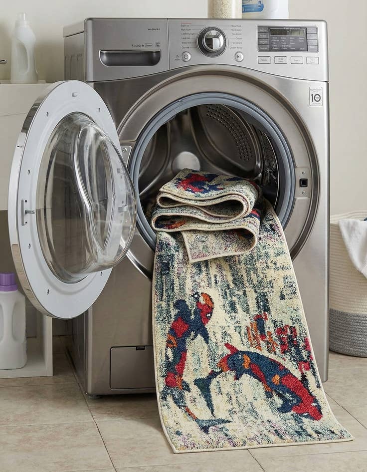 Detail image of 2' 2 x 6' 9  Washable Capri Runner Rug