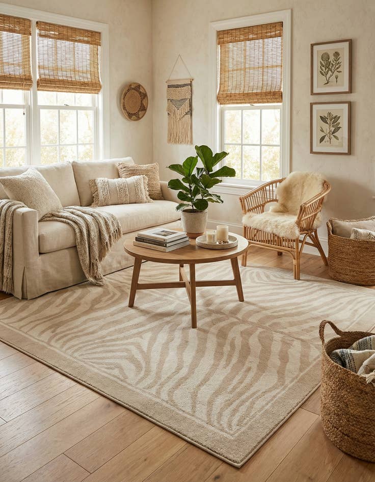 Detail image of 7' 10 x 7' 10 Safari Square Rug