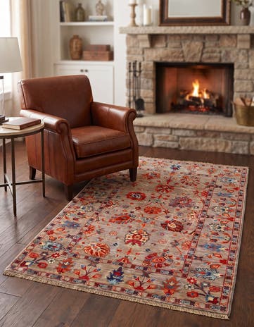 3' 3 x 4' 10 Hand Knotted Ariana Ziegler Rug