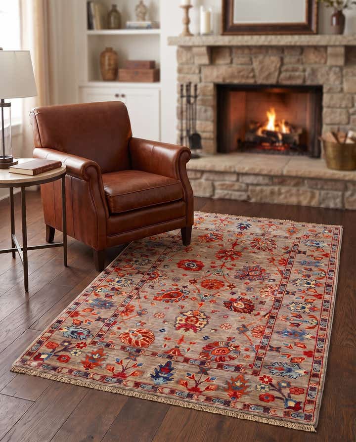 3' 3 x 4' 10 Hand Knotted Ariana Ziegler Rug