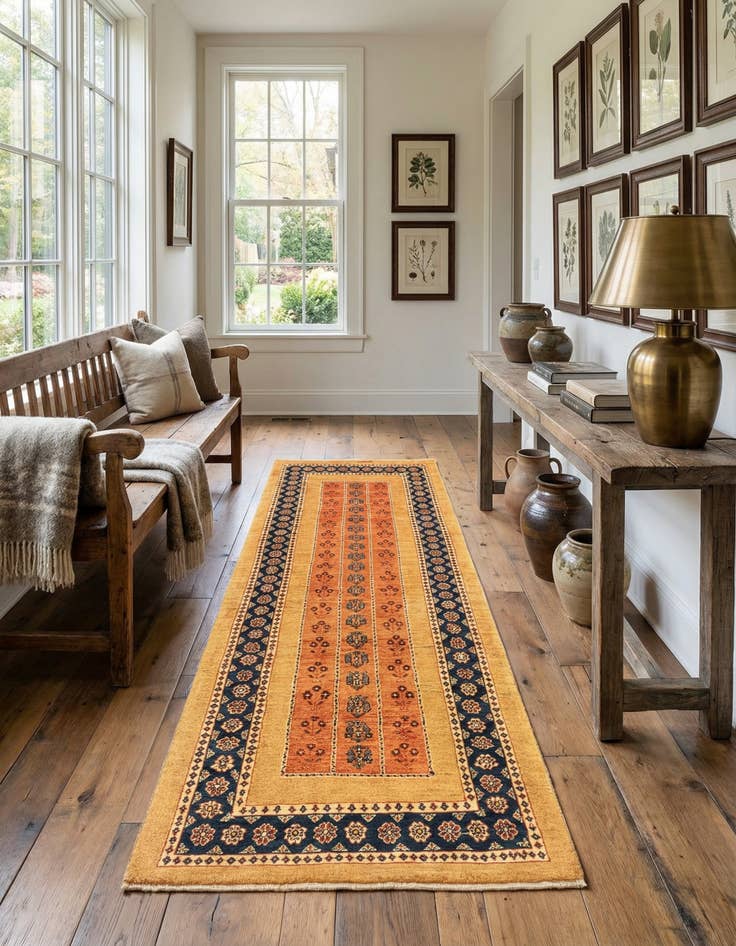 Detail image of  2' 9 x 6' 9 Kashkuli Wool Runner Rug