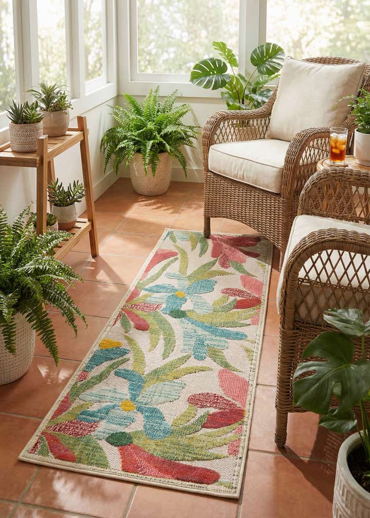 2' x 5' Easy-Clean Casablanca Indoor / Outdoor Runner Rug