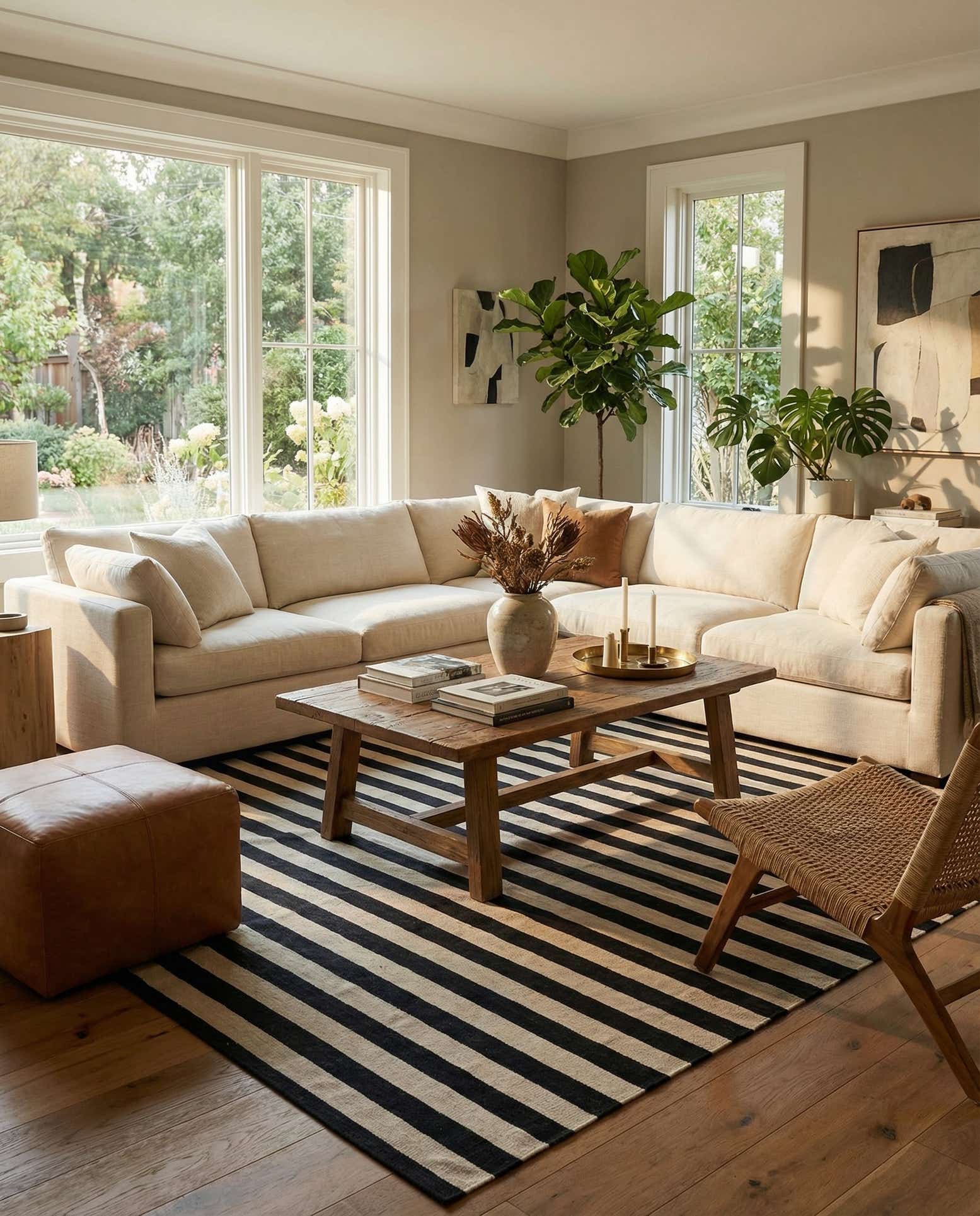 8' 4 x 9' 9 Hand Woven Kilim Modern Wool Rug